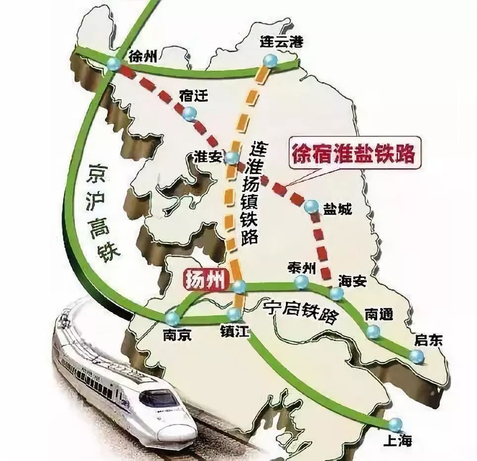 江苏高铁规划图高清图片