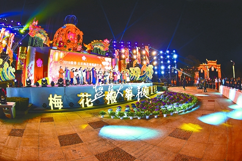 春节打卡新地秦淮花灯点亮大丰梅花湾