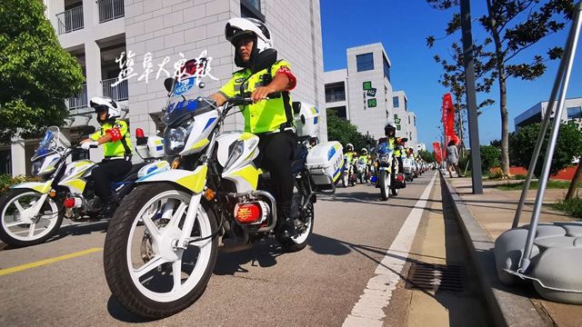 盐都铁骑列队待发.