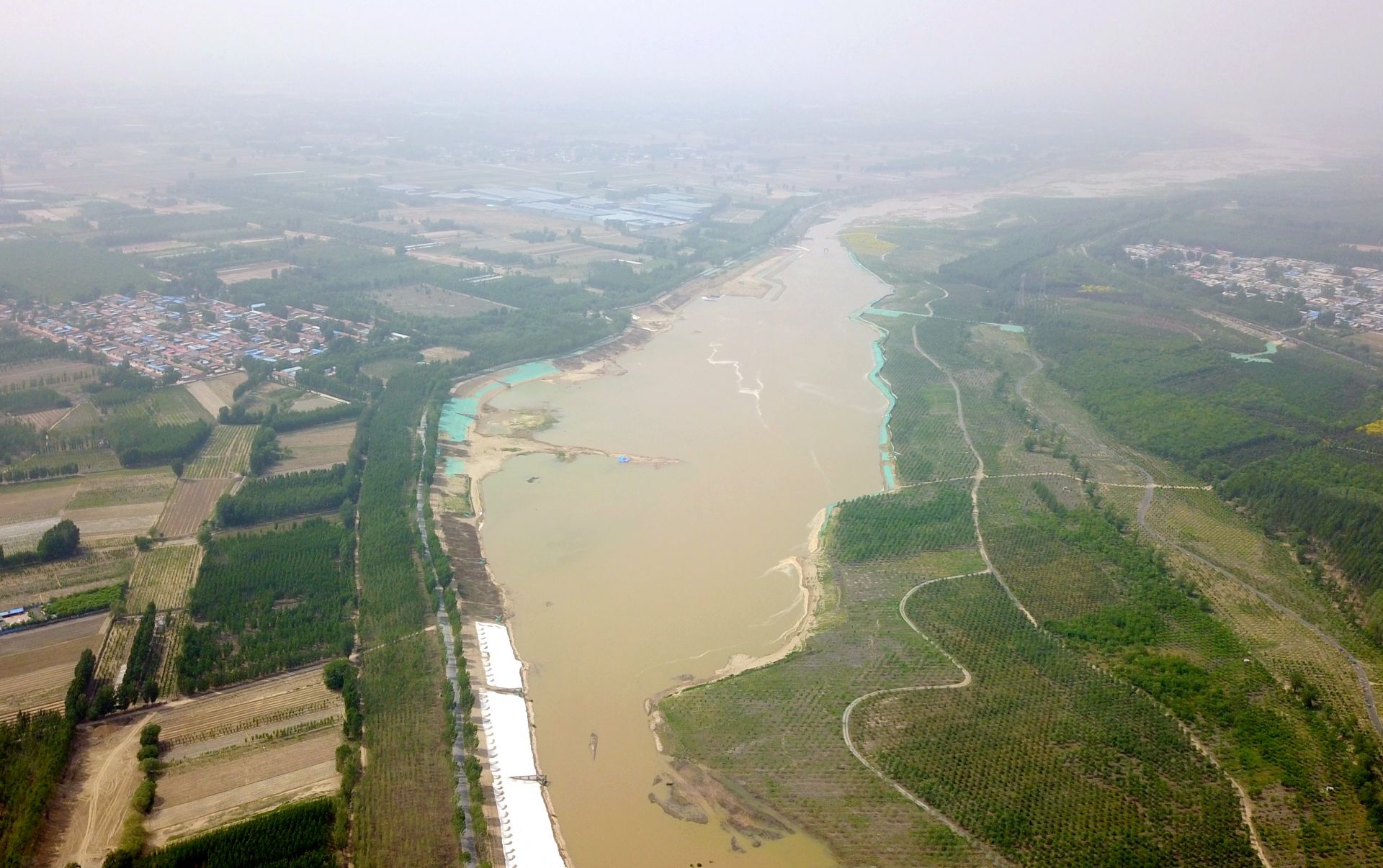 永定河河北省廊坊段干涸25年后首次通水